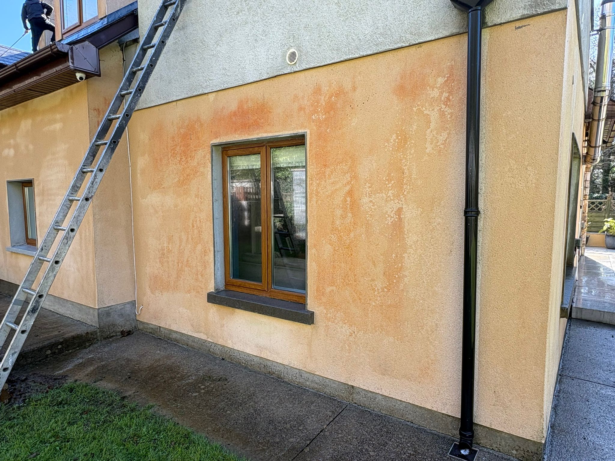 Weathered roof before BrightView treatment