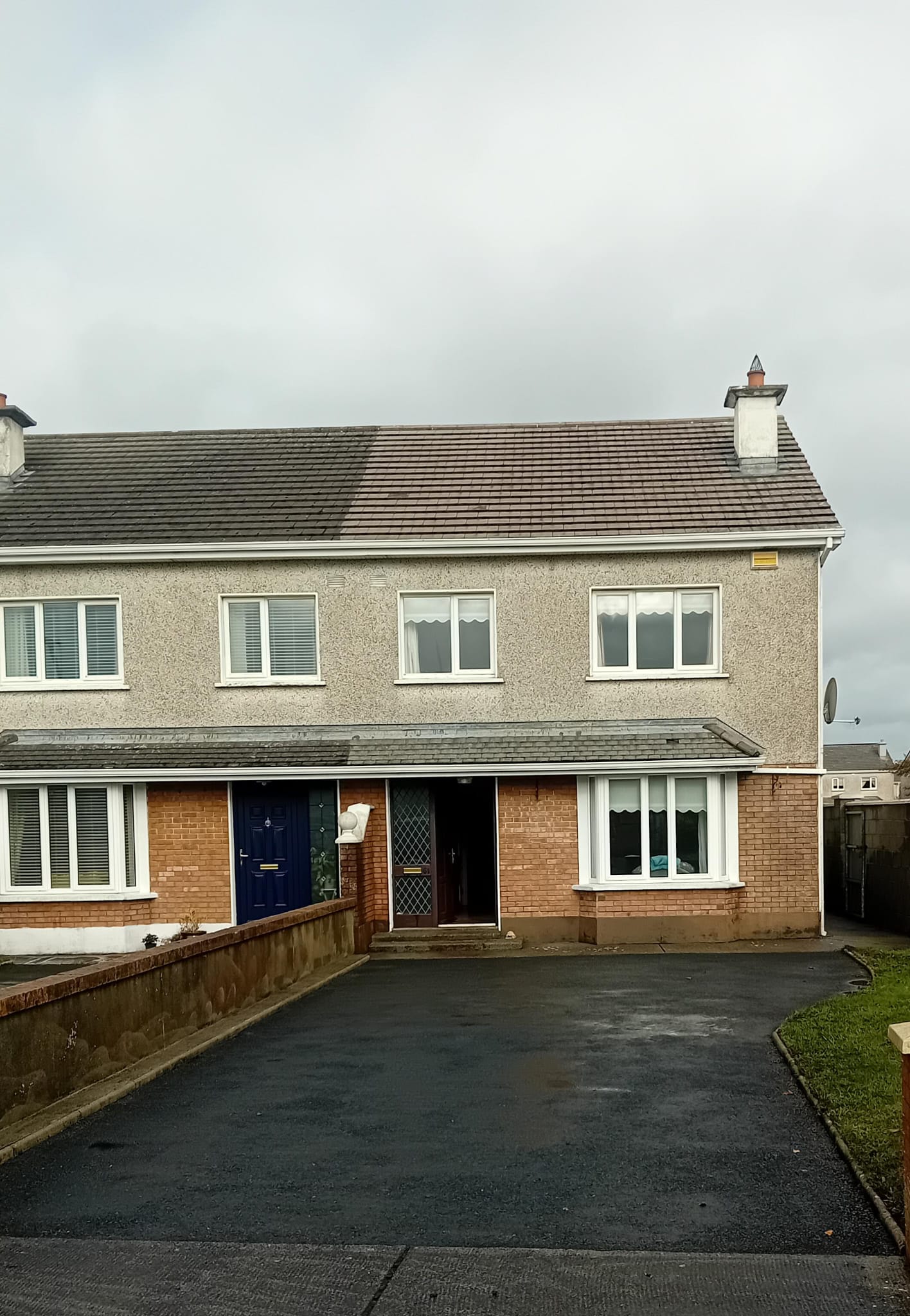 Soft wash roof cleaning — BrightView